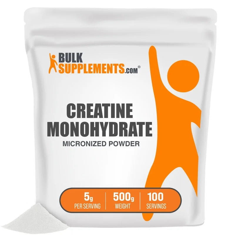 BULKSUPPLEMENTS.COM Creatine Monohydrate Powder - Micronized Creatine Monohydrate, Creatine Pre Workout, Creatine Powder - 5g (5000mg) per Serving, Unflavored & Gluten Free, 100g (3.5 oz)