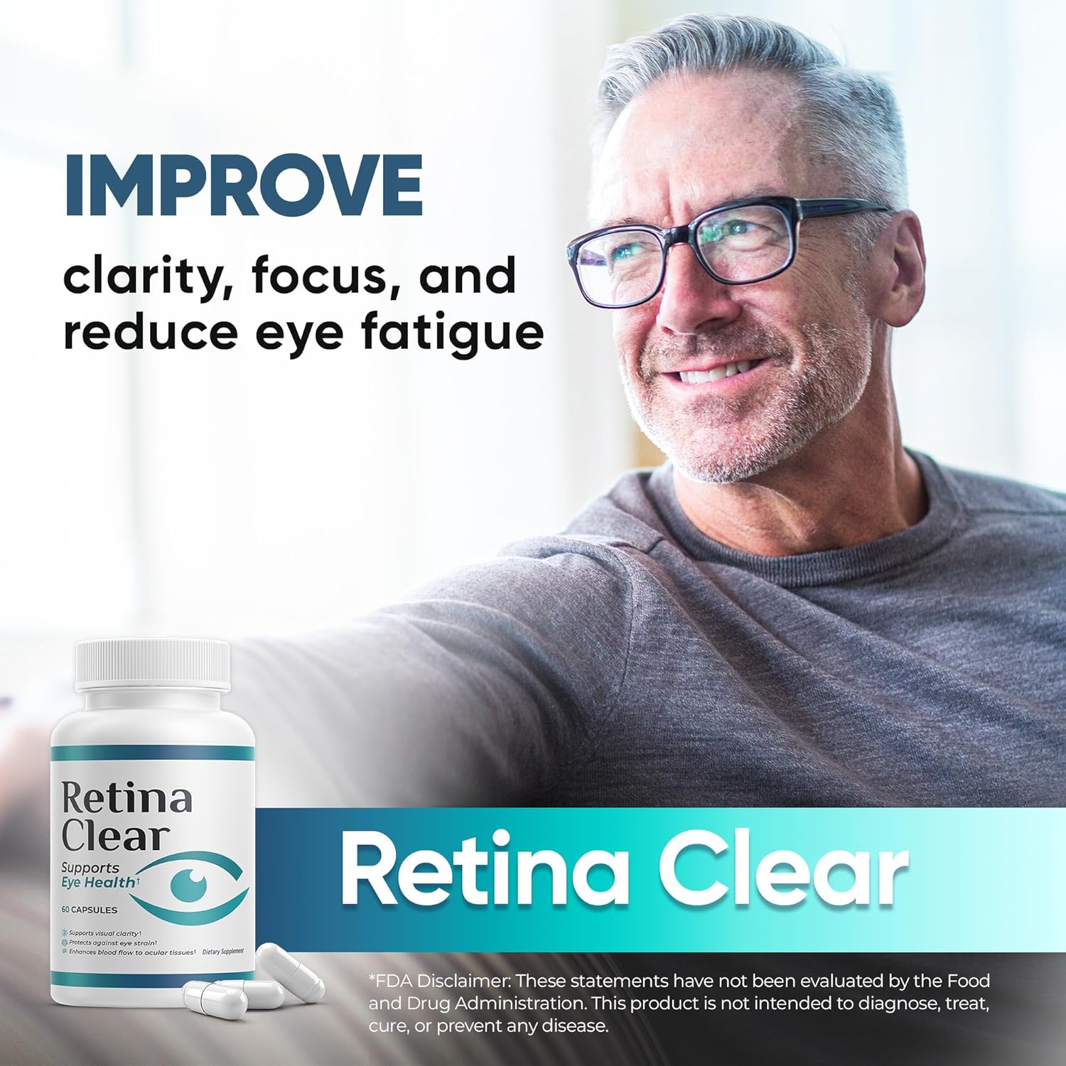 Vision Support Supplement – Eye Health Formula with Lutein, Zeaxanthin, Quercetin, Vitamin A, Zinc, & Bilberry – Supports Visual Clarity, Focus & Eye Fatigue Relief – 180 Capsules